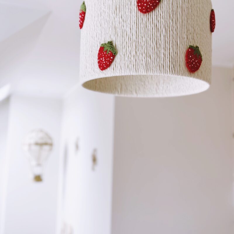 Klosz do lampy "Truskawkowe lato" Klosz do lampy "Truskawkowe lato"